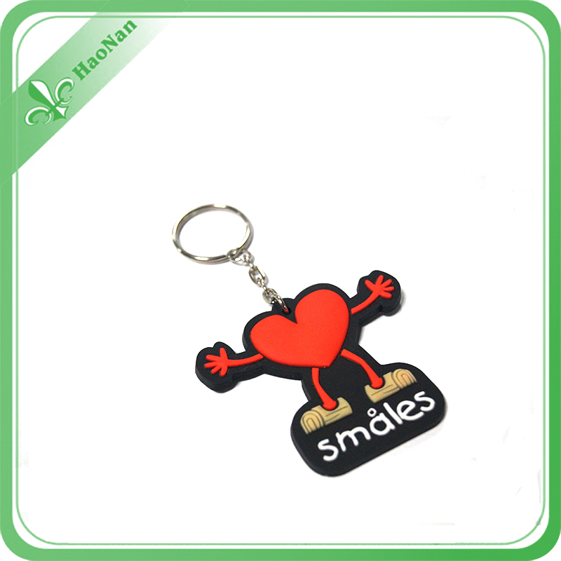 Promotional Advertising Customized PVC Keychain for Wedding