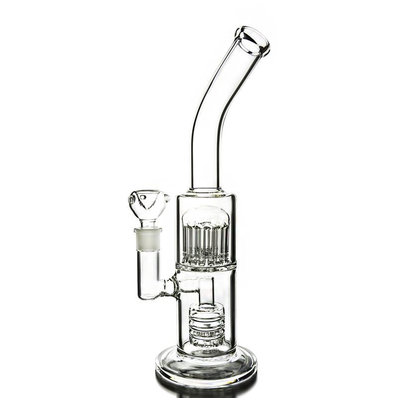 Bent Rigs Glass Smoking Water Pipes with 12-Arm Tree Perc (ES-GB-360)