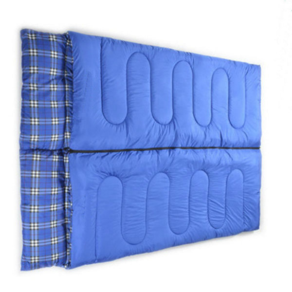 -5 Degrees Thickening Spliceable Double Hollow Cotton Sleeping Bag