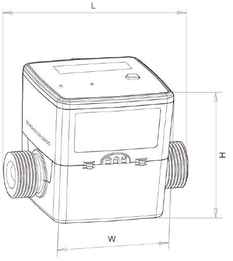 High Quality Modbus Flow Meter Heat Meter Remote Reading Water Meter