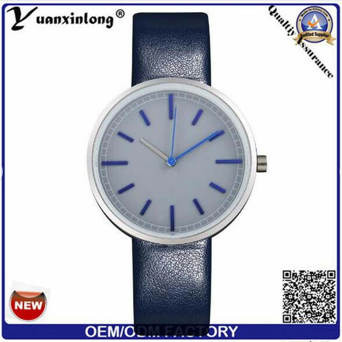 Yxl-537 2016 Men Fashion Custom Logo Watches Wholesale, Watch Genuine Leather, Watch Men Leatherw Watch