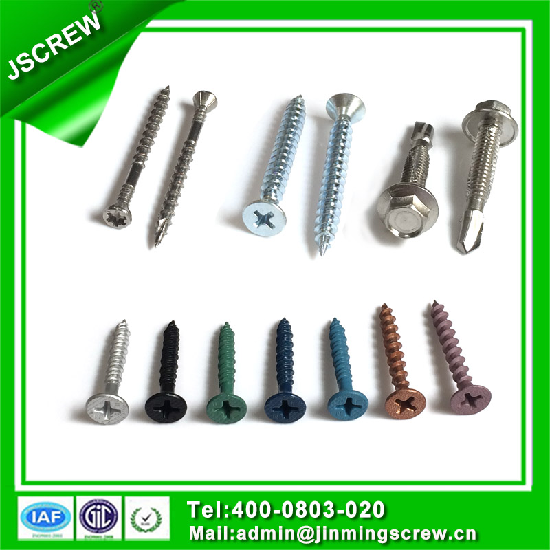 Countersunk Cross Head Self Tapping Screw with Rids