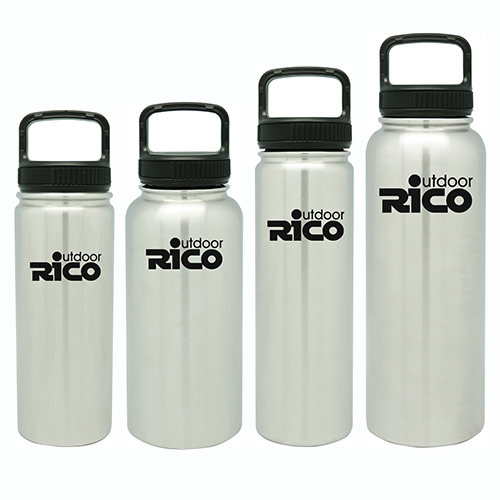 Durable Stainless Steel Vacuum Sports Bottle Silver 30oz