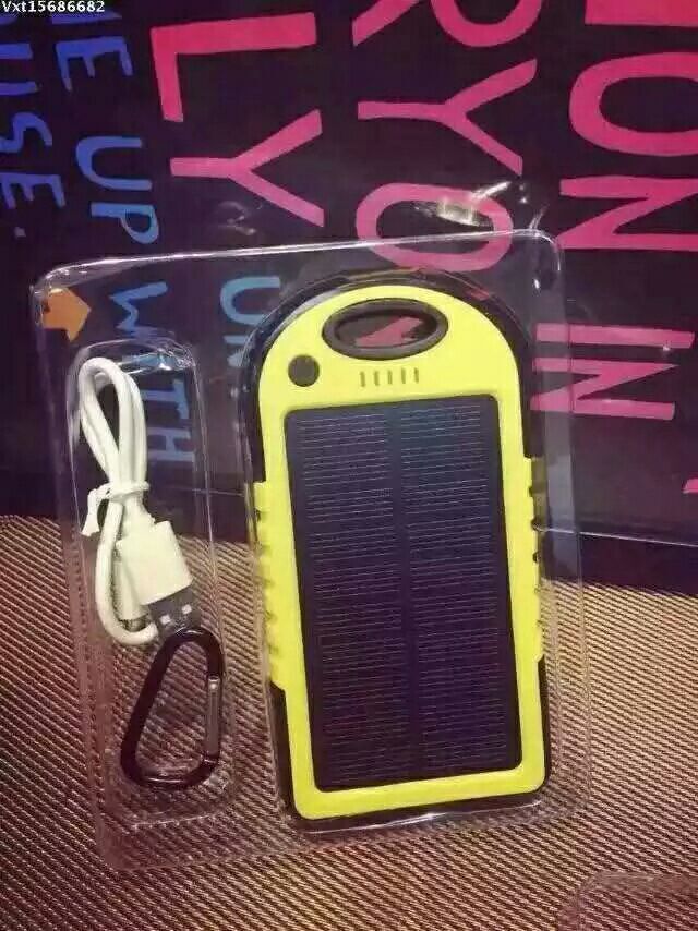 5000mAh Outdoor Portable Solar Charger with LED Light (SC-01-6)