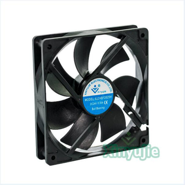 High Speed 12025 120mm DC Fan 24V 0.3A for Industrial Equipment Cooling