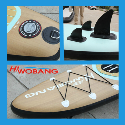 Wooden Grain Pattern Sup Board, Paddle Board, Surf Board