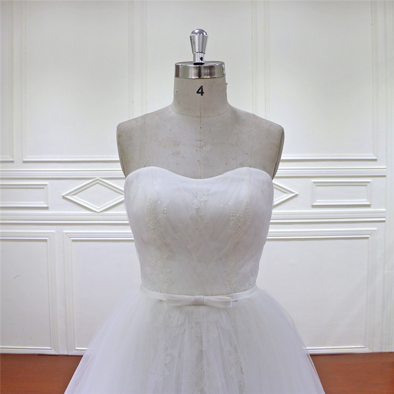 Real Sample of Detachable Skirt Brides Dress