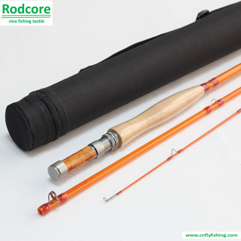 Yellow Yr663-3 Quality Made Classic Fiberglass Fly Rod