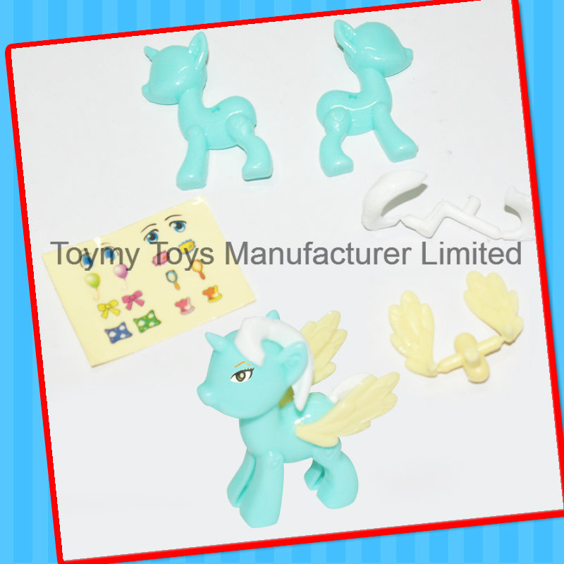 2016 Sales Promotion Lovely Mini DIY Assembly Plastic Horse Toy