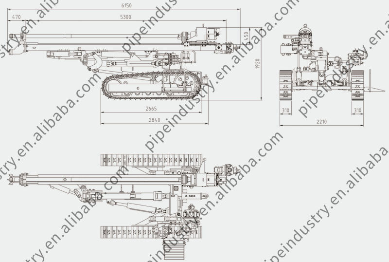 High Performance Equipment Diesel Oil Drilling Rig Model