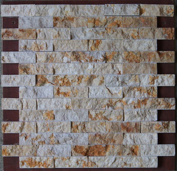 Mosaic Wall Tile, Beige Marble Mosaic (HSM134)