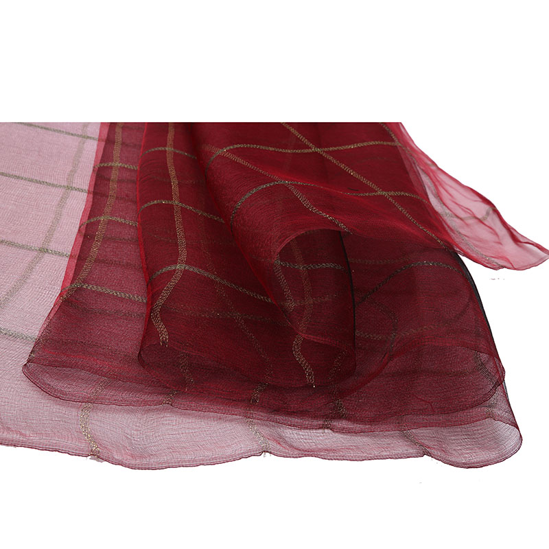 Fashion Ladies Classic Grid Scarf Voile for Spring Women Shawl