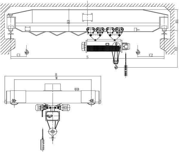 Lb Type Explosion Proof Single Girder Overhead Crane