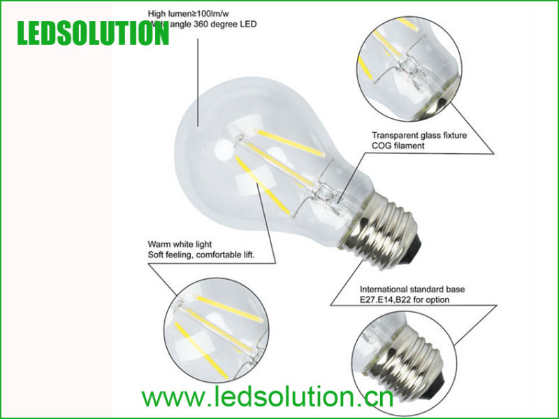 2014 New Product 7W Filament LED Bulb, LED Lights