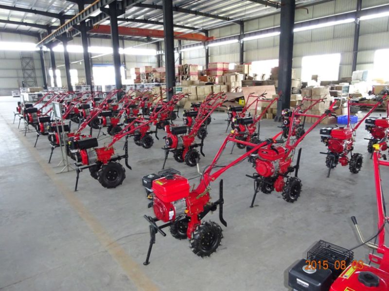 9HP 6.6kw Diesel Tiller, Power Tiller, Farm Rotary Tiller Diesel Engine Tiller