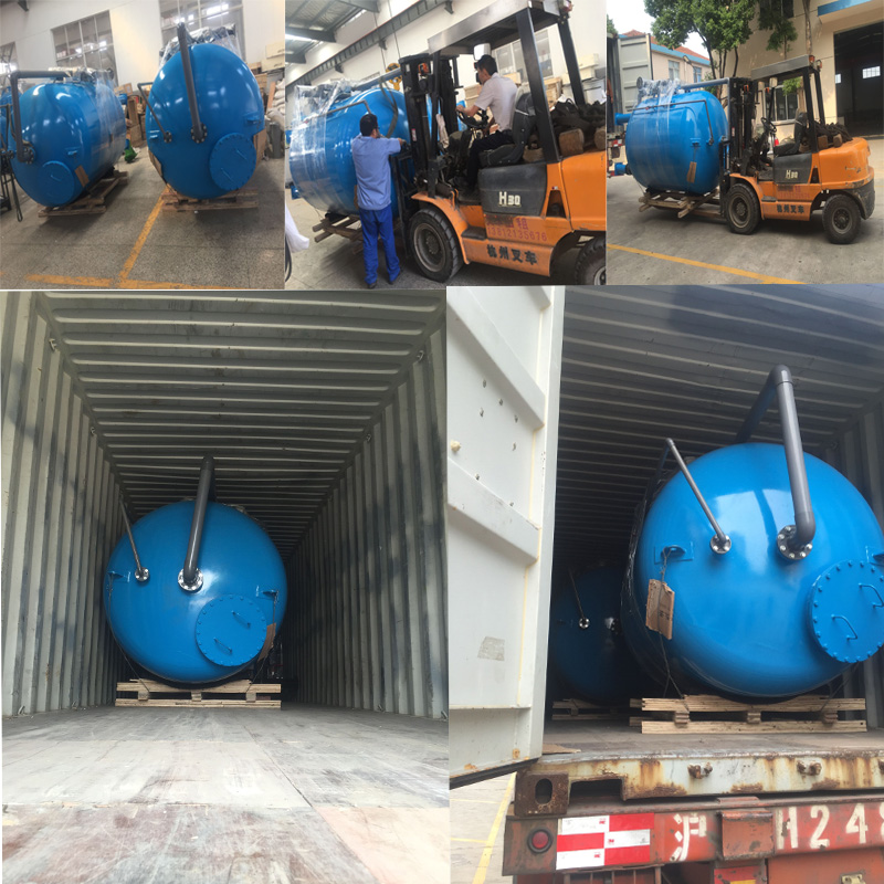 Industrial Sand Filter Pressure Vessels with Internal Rubber Lining