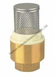 Brass Vertical Check Valve, with Stainless Steel Strainer (YS7004)