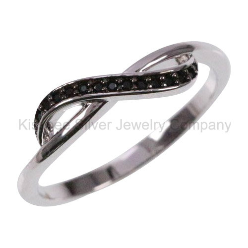 925 Silver Jewellery Inlaid Jewelry Plated Finger Ring (KR3100B)