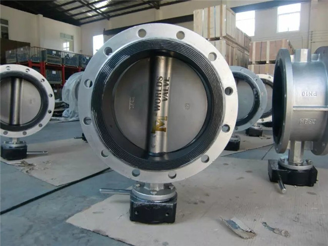 Double Flanged Ss304 Ss316 Ss316L Butterfly Valve for Water (D41X-10/16)