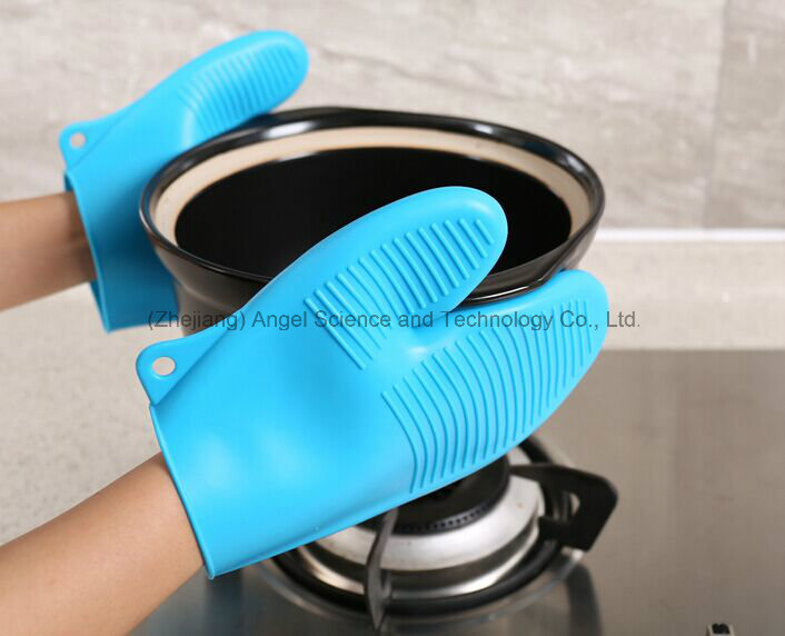 Short Silicone Cooking Baking Glove Rubber Glove Oven Mitten Sg13