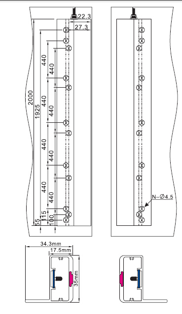 Sft Elevator Light Curtain (SFT-620W)