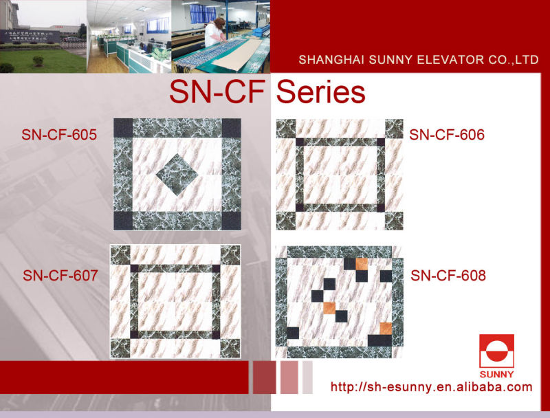 2mm Thickness PVC for The Decoration of Elevator Car Floor (SN-CF-601)