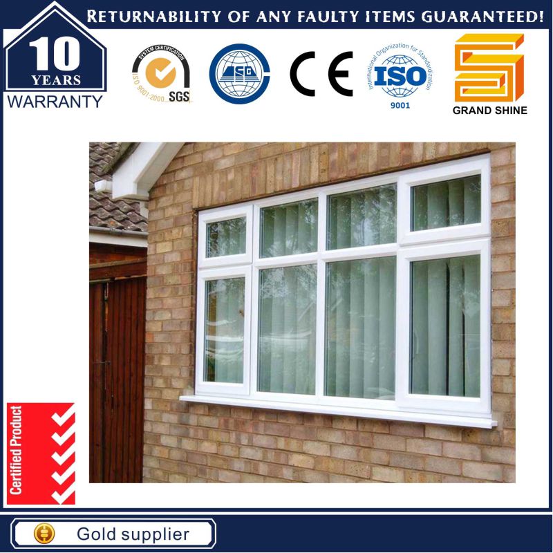 Thermal Break Aluminum/Aluminium Casement Tilt/Awning Glass Bay House Window (CW50)