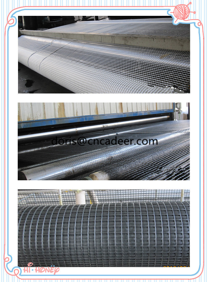 High Tensile Long Life Span Asphalt Coating Fiberglass Geogrid