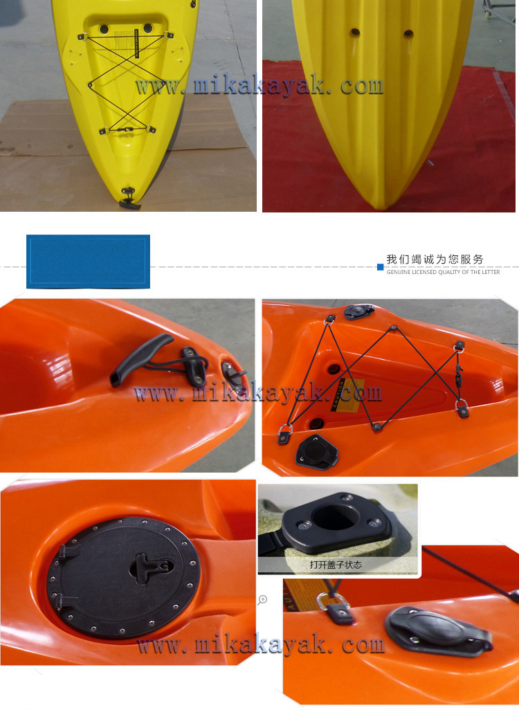 Cheap Rotational Molding Plastic Boat Sea Sit on Top Fishing Kayak Canoe