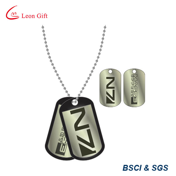 Embossed 3D Design Bronze Color Dog Tag Custom