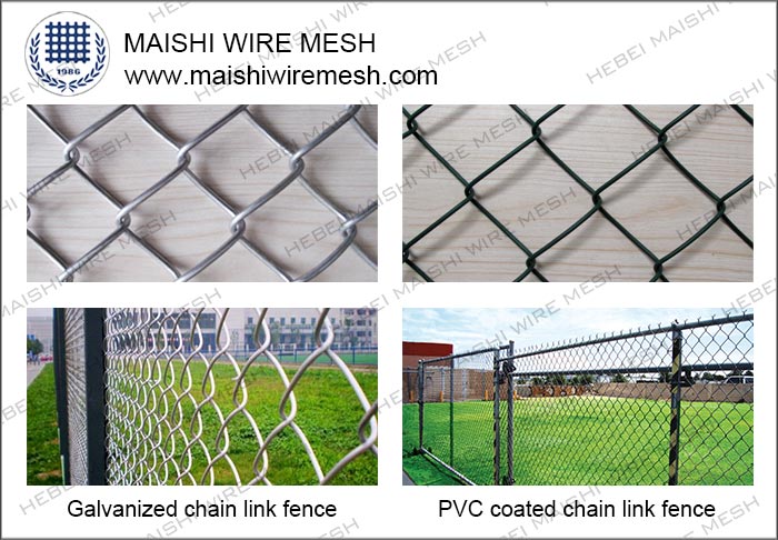 Black PVC Coated Chain Link Fence