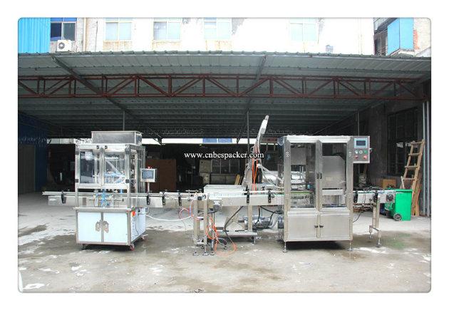 Automatic Packing Line with Fill Vacuum Cap Machine