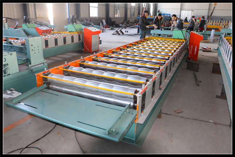 2015 Step Tile Glazed Tile Roll Forming Machinery