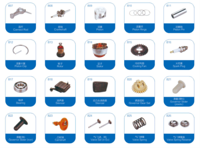 Crankcase and Cylinder Head for Gasoline Generator Spare Parts