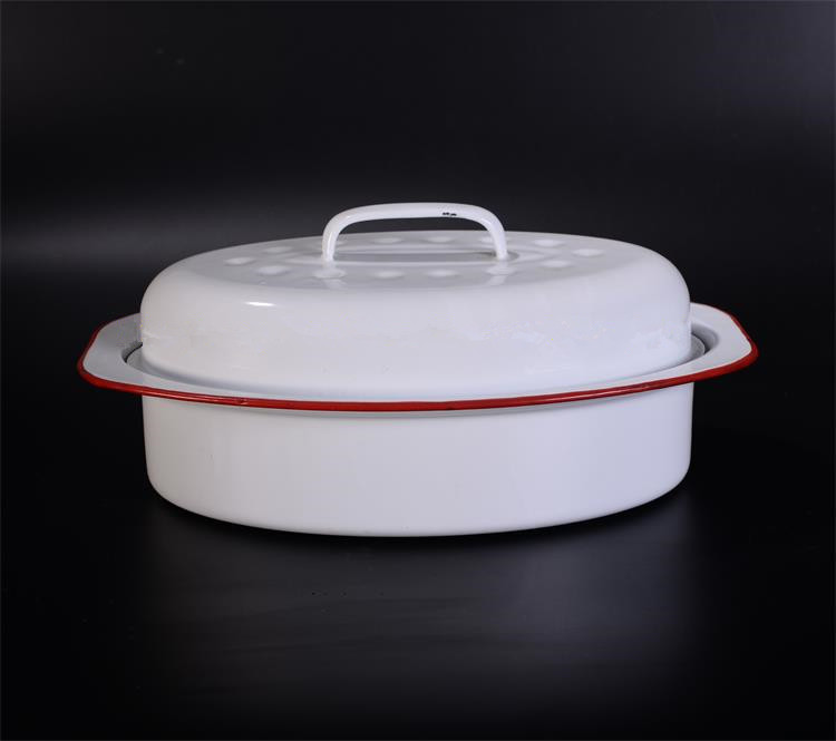 Popular Thanks-Giving Enamel Oval Roaster, Enamel Turkey Roaster, Enamel Chicken Roaster