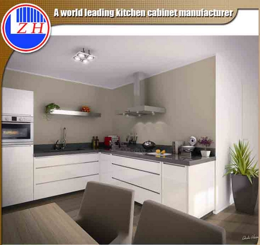 Melamine U-Shaped Kitchen Cabinet (ZHUV)