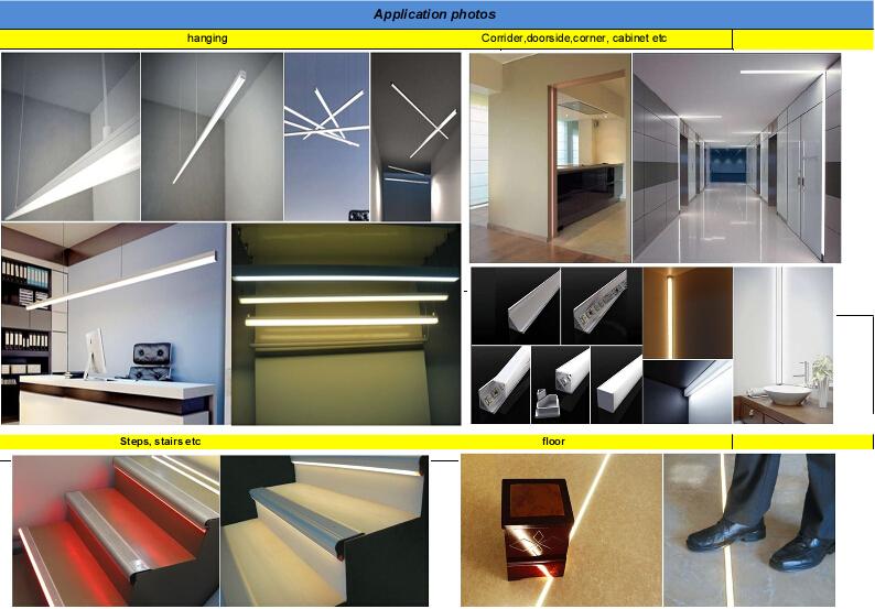 Stair/Step Type LED Aluminum Profile Linear Light Strip (8050)