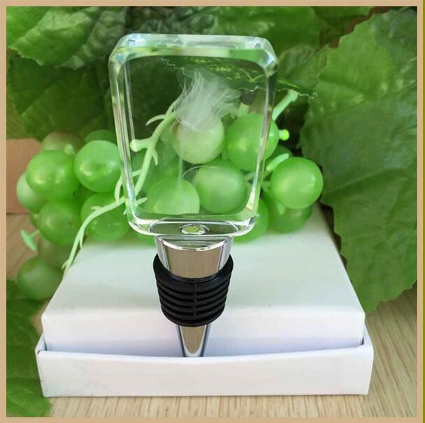 Crystal Dice Wine Bottle Stopper - Gift Boxed