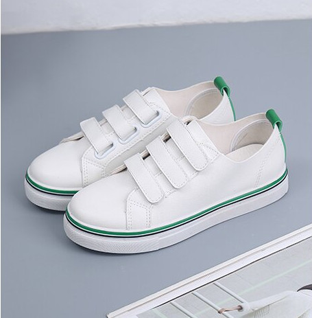 Hot Sales PU Upper Girl's Shoes with Magic Tape (NF-4)