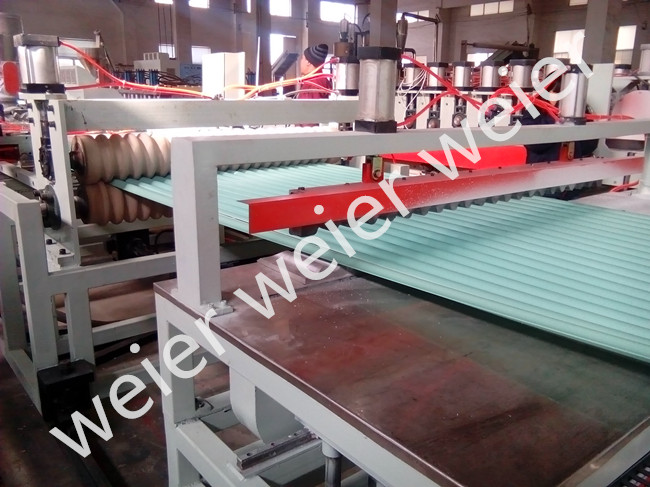 PVC/Pet/PC Wave Plate Corrugated Roof Plastic Extruder Production Line