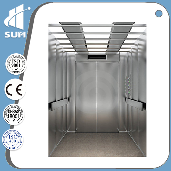 Machine Roomless Home Elevator of Etching Mirror Stainless Steel