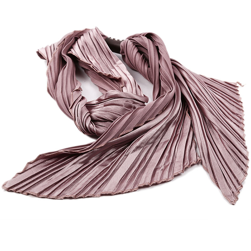 2016 Newest Style Women Long Silky Ribbon Tie Scarf