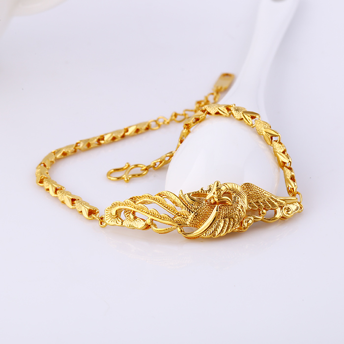 71940 Fashion Gold-Plated No Stone Jewelry Bracelet in Environmental Copper