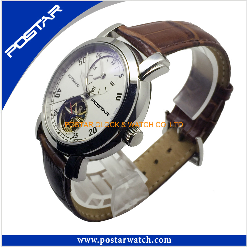 Hot Sell Genuine Leather Watch Unisex Automatic Watch