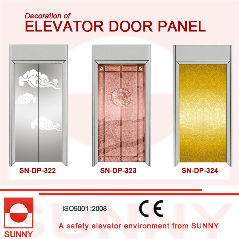 Mirror Stainless Steel Door Panel for Elevator Cabin Decoration (SN-DP-319)