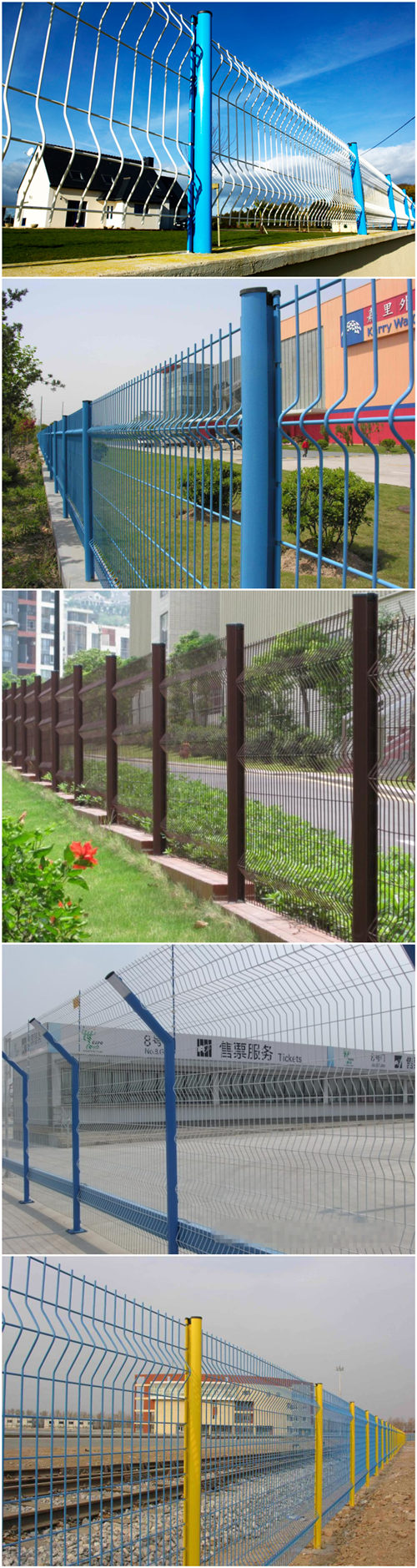 Made in China PVC Coated Welded Wire Fence Panels