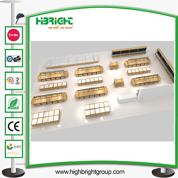 Supermarket Layout Design Gondola Shelving