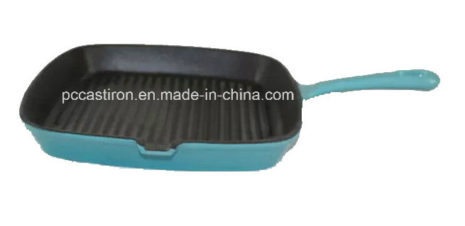 24cm Cast Iron Frying Pan with LFGB, FDA, Ce, ISO Certificate