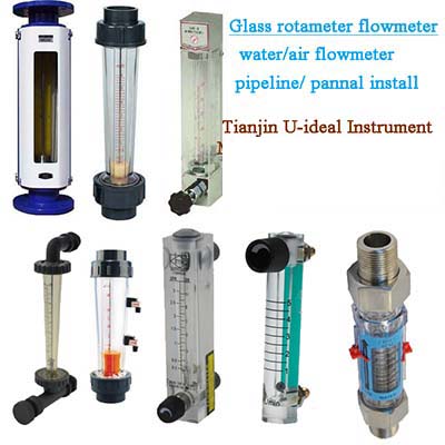 Sight Glass Rotameter Air-Water Flowmeter-Oxygen Glass Tube Rotameter Panel Meter-Pipeline Flowmeter-Plastic Water Flow Meter