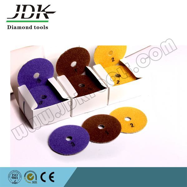 Jdk 3 Step Diamond Flexible Polishing Pads for Granite and Mrarble